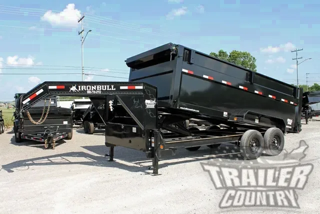 2026 Brand New 7' x 16' Iron Bull Scissor Hoist Hydraulic GN Dump, 7gauge Floor, 3 way Gate