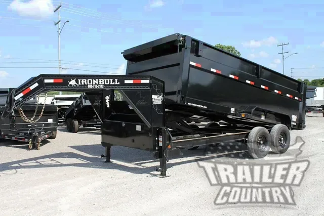 2026 Brand New Model 7'x16' Tandem Axle, Gooseneck, Scissor Hoist Hydraulic Dump