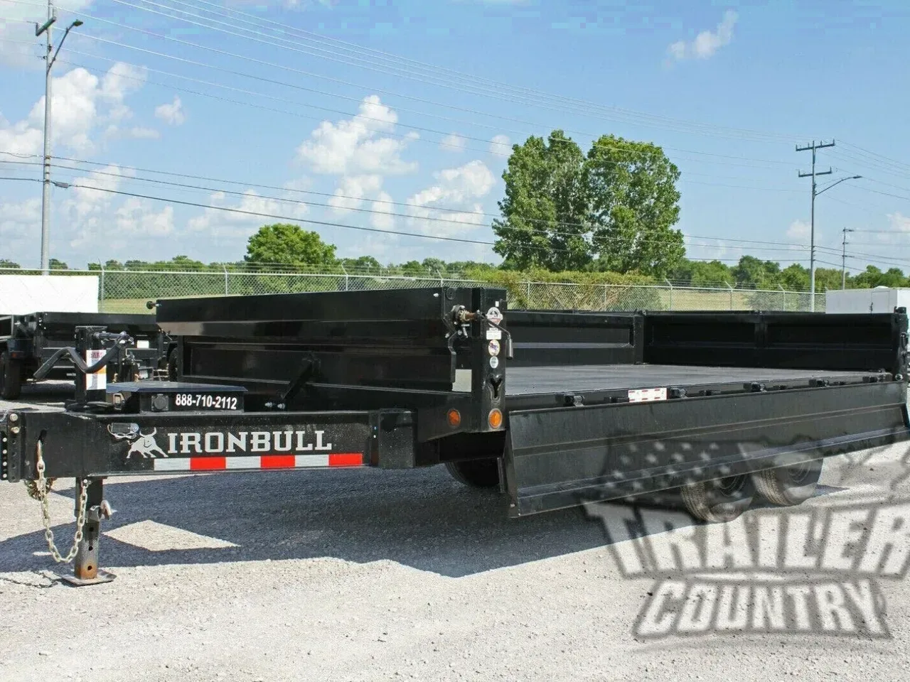 2026 NEW 8' x 16' Iron Bull Scissor Hoist Hydraulic Dump Trlr w/18" High DUAL DROP SIDES