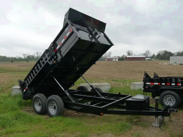 Bumper Pull Dump Trailer 14ft Black