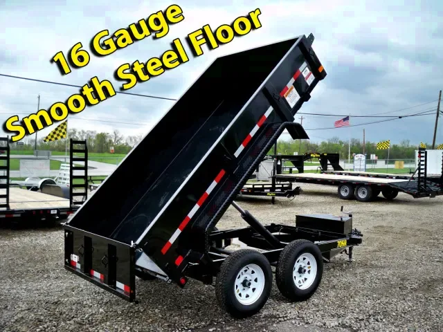 10ft Single Ram Bumper Pull Dump Trailer