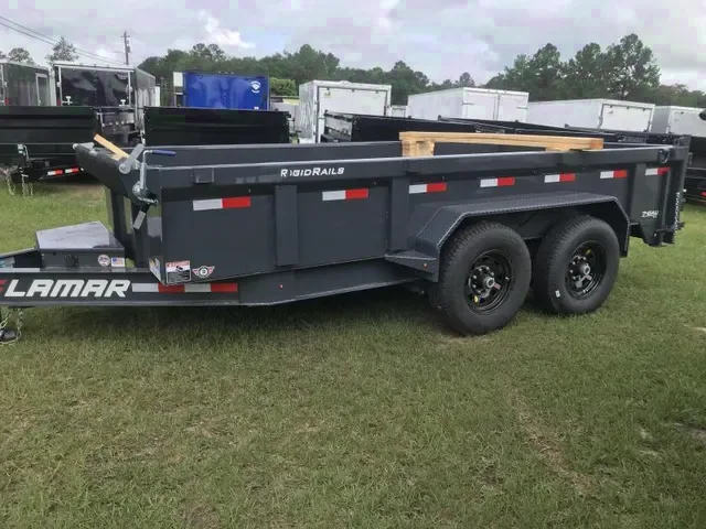 Black Dump Trailer 14ft w/2 Foot Sides