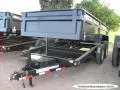 Black 14ft Low Profile Tandem Axle Dump