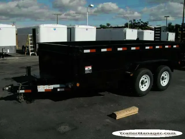 14ft Dump Trailer w/Ramps and Combo Gate