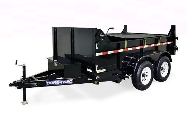 10ft Black TA Dump Trailer