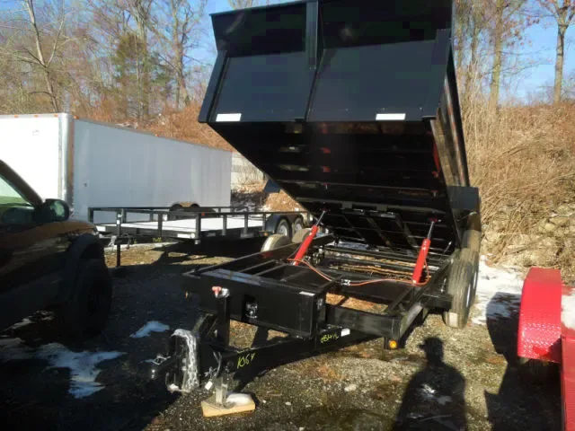 14FT DUMP TRAILER, 2-7000LB AXLES
