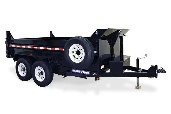 Black 14ft Low Profile Dump Trailer