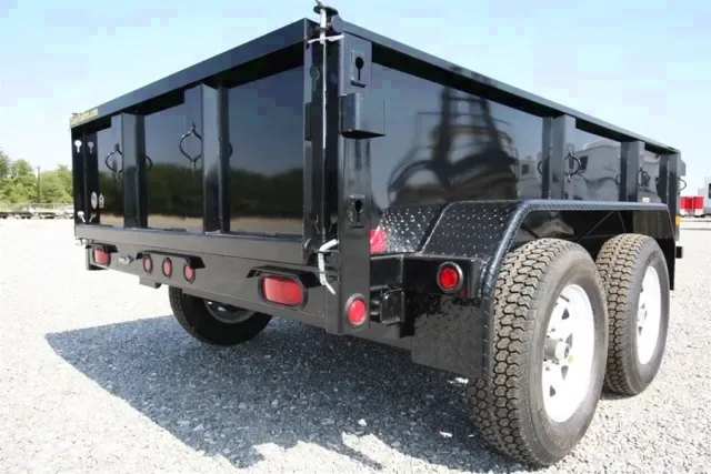 10ft Bumper Pull Tandem 3500lb Axle Black Dump Trailer