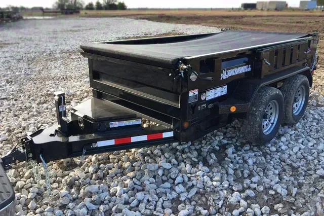 Dump Trailer 10ft Black Low Profile