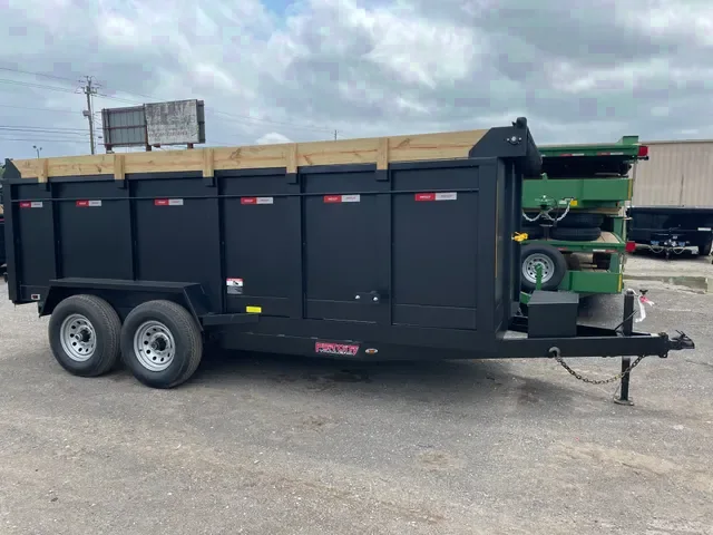7x16 Dump Trailer w/4ft Sides