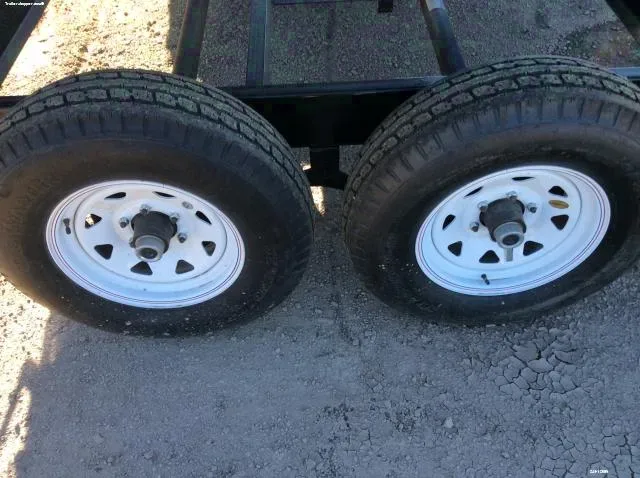 Dump Trailer, TA, 12ft, Black