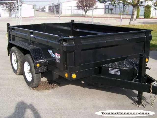 10ft Tandem 3500lb Axle Single Ram Dump Truck