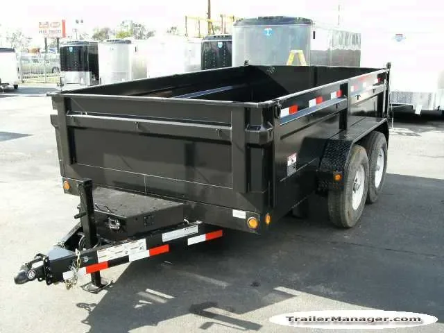 12ft Tandem 6000lb Axle Dump Trailer