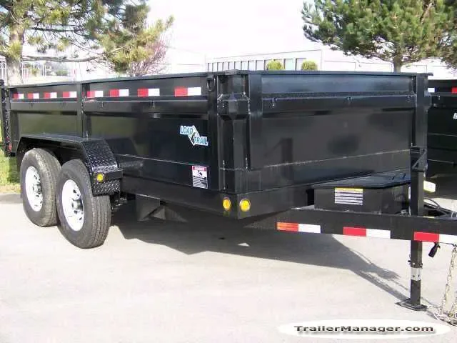 14ft Tandem 7000lb Axle Low Profile Dump Trailer