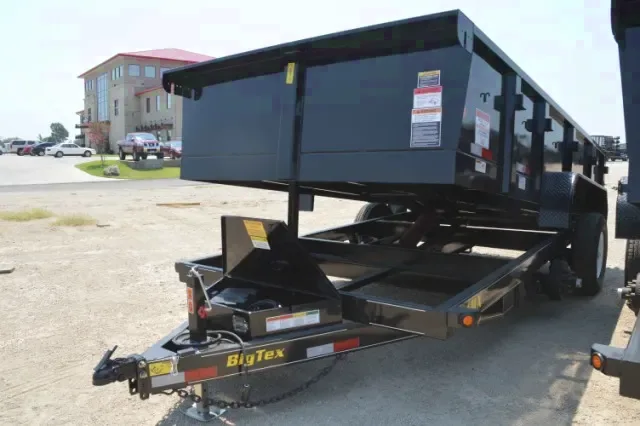 Black 14ft Low Profile Dump Trailer