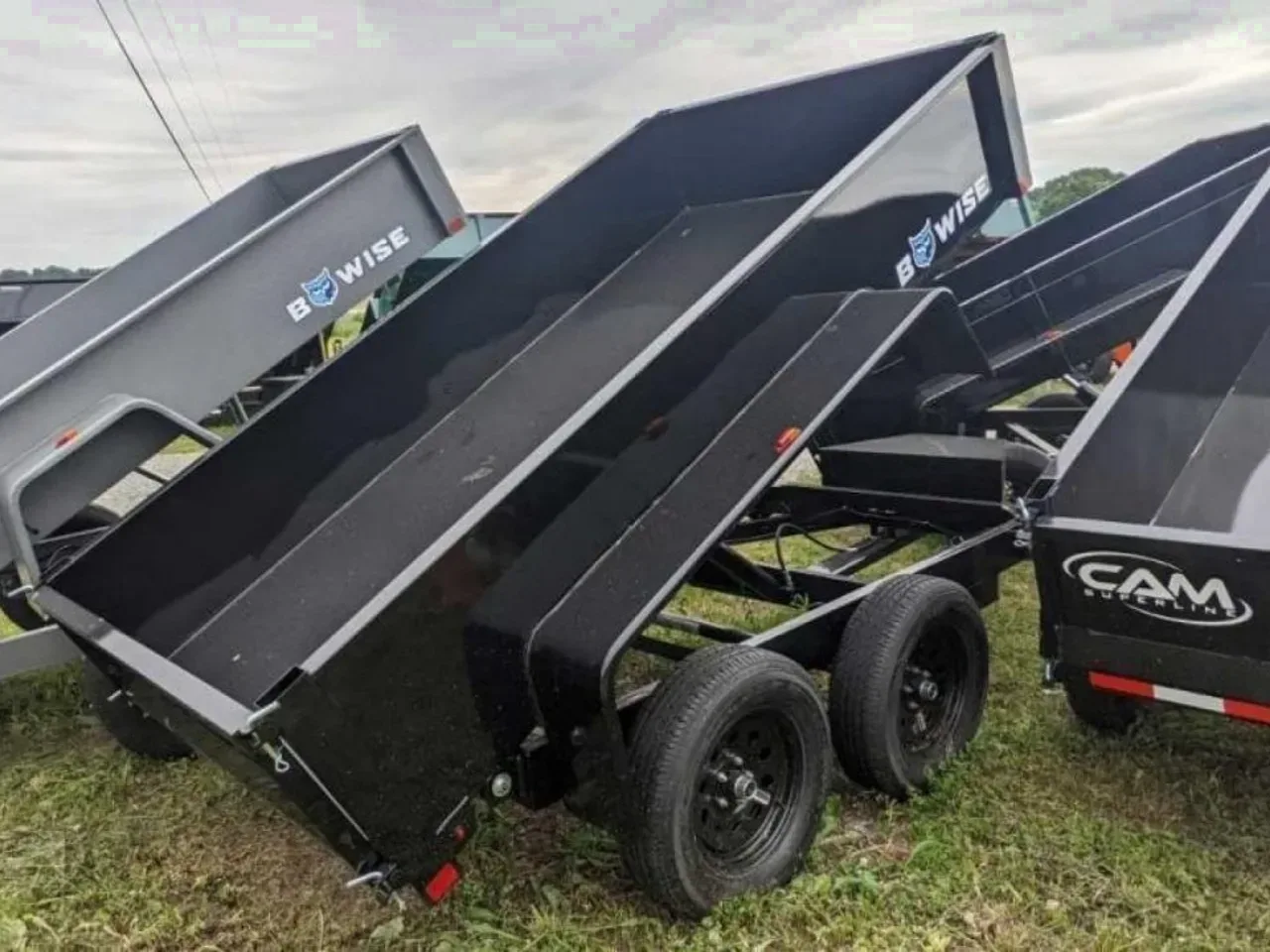 2027 BWise 5x10 Tandem Axle Lo Pro Dump Trailer w/ One Piece Gate