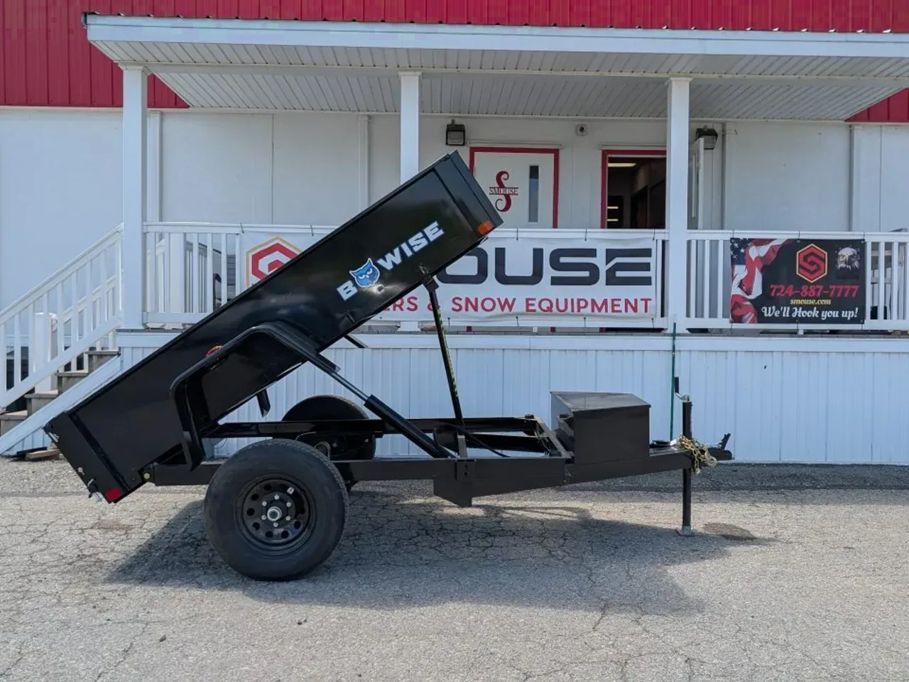 2026 BWise 5x8 Lo Pro Dump Trailer w/ 2" Coupler