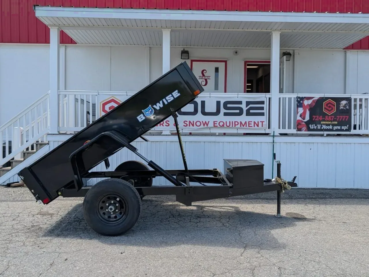 2027 BWise 5x8 Lo Pro Dump Trailer w/ 2" Coupler