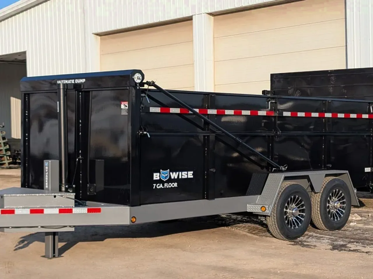 2027 BWise 6'10" x 16 HD Ultimate Front Telescopic Dump Trailer w/ Hydraulic Double Acting Gate