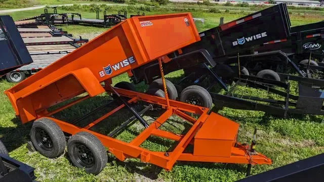 2025 B-Wise 6x10 Lo Pro Dump Trailer with One-Piece Gate