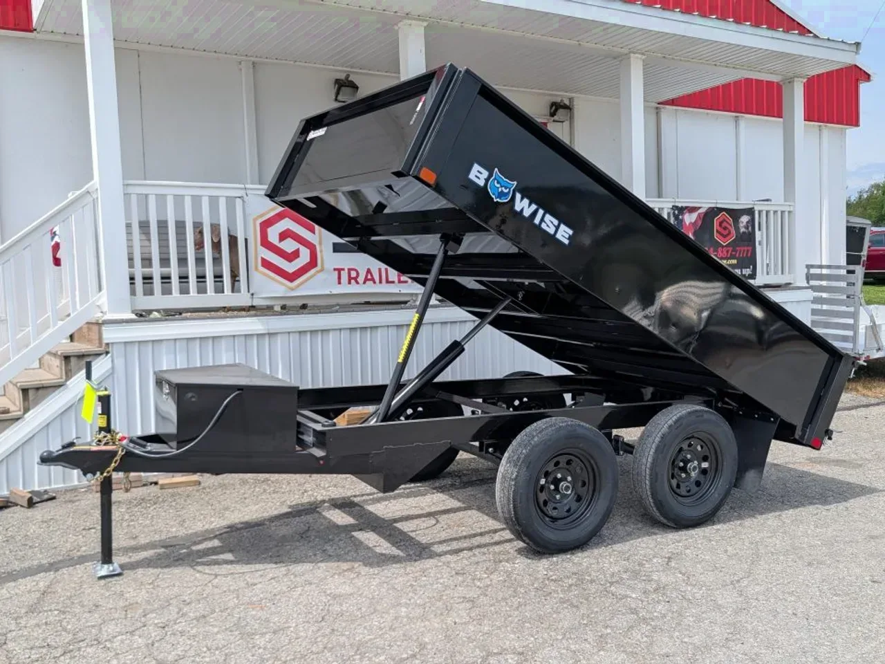 2027 BWise 6x10 Deckover Dump Trailer w/ One Piece Gate (10K)