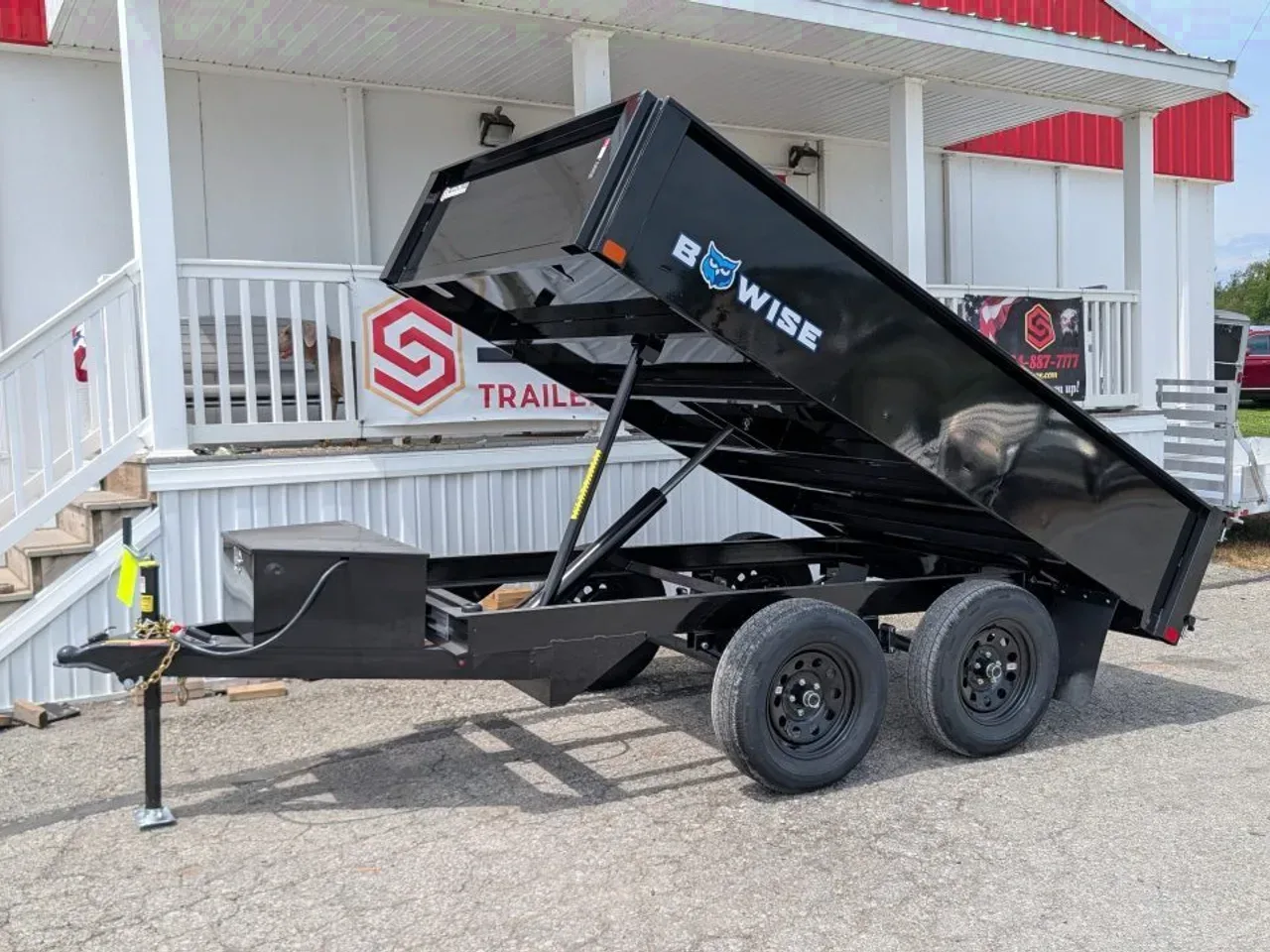 2027 BWise 6x10 Deckover Dump Trailer w/ One Piece Gate (10K)