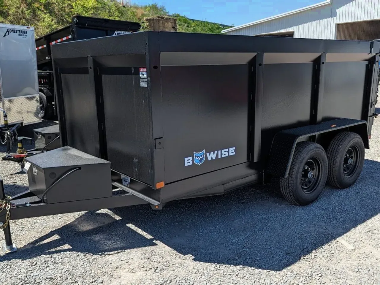 2027 BWise 6x12 Lo Pro Dump w/44" High Sides