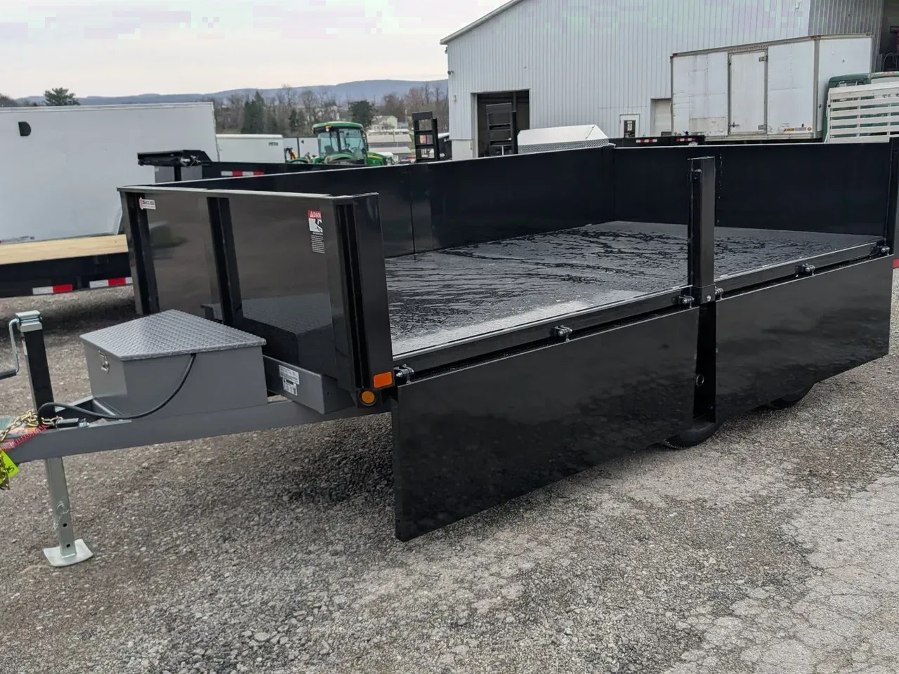 2025 BWise 7x12 Deckover Dump Trailer w/ Drop Sides!!! (PRICE DROP!!!)
