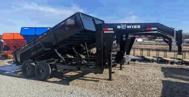 2025 B-Wise 7x14 Gooseneck Dump Trailer - Mt Pleasant, PA
