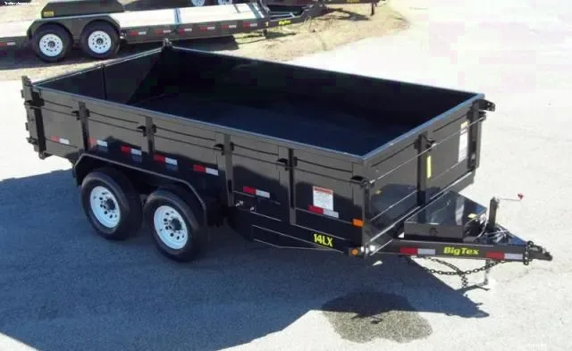 14ft Low Profile Dump Trailer with Ramps