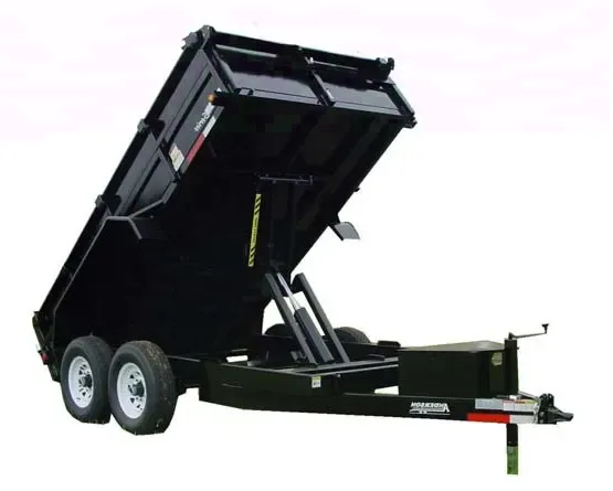 Bumper Pull 10ft Black Dump Trailer