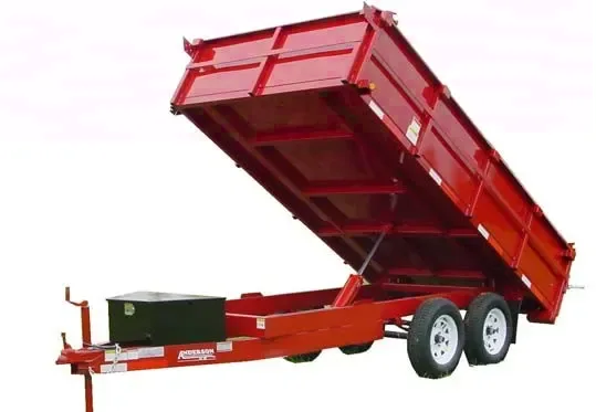 Bumper Pull 12ft Dump Trailer w/2 Foot Sides
