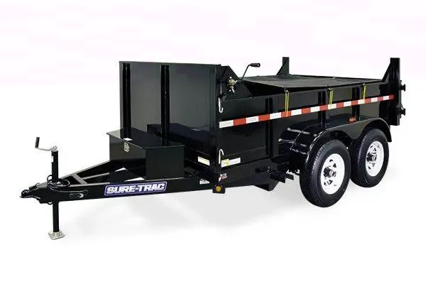 10ft Bumper Pull Black Dump Trailer