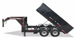 14ft Gooseneck Dump w/2' Sides