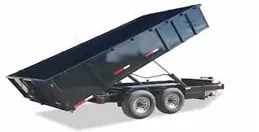 Black TA 16ft Bumper Pull Dump