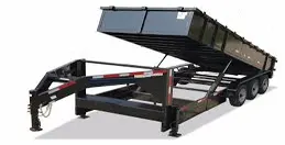 20ft Gooseneck Dump Trailer Black