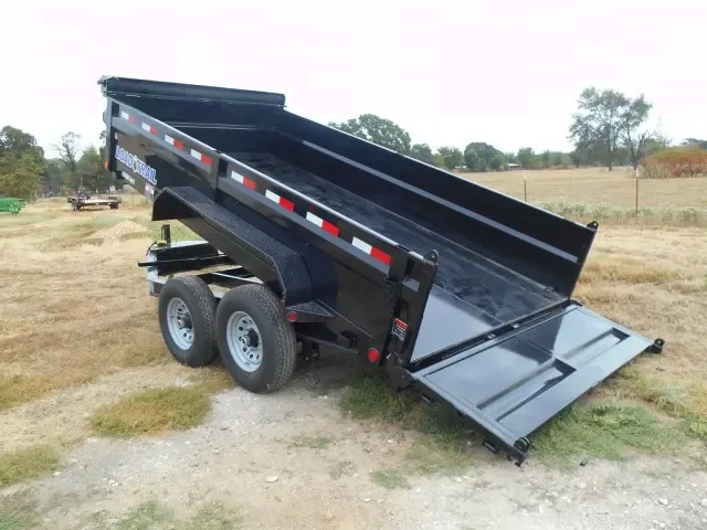 14ft BP Black Dump Trailer