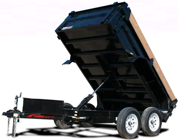 14ft Bumper Pull TA Black Dump Trailer
