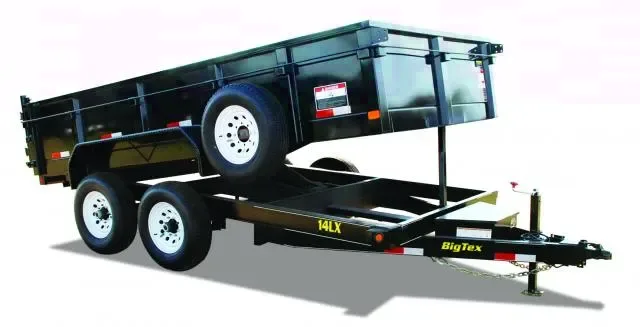 16ft Low Profile TA Bumper Pull Dump Trailer