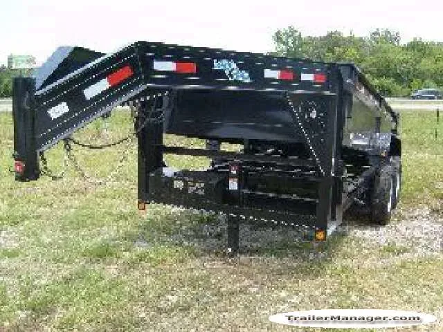 14ft Gooseneck Dump Trailer w/Tarp