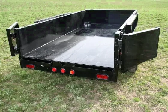10FT BLACK SINGLE RAM DUMP TRAILER