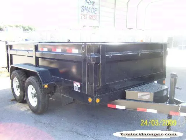 10ft Black Dump w/3500lb Axles