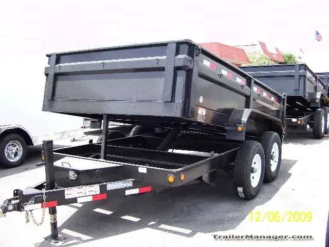 12ft Dump Trailer w/Smooth Steel Floor