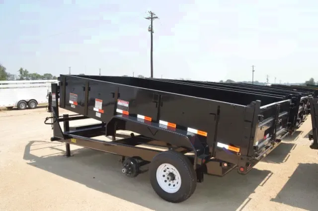 14ft Gooseneck Dump Trailer wRamps