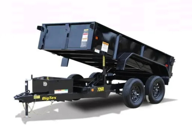 Big Tex 70SR 7K SINGLE RAM LP DUMP(5x10 TANDEM AXLE, DBL DOORS