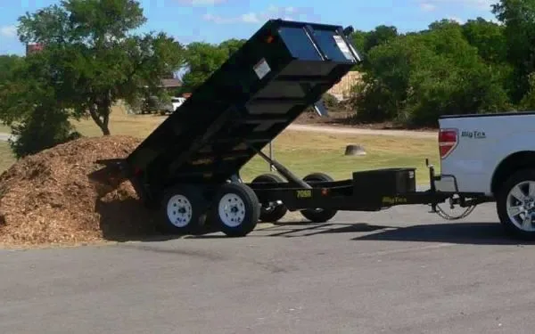 10' x 5' Tandem Axle, Single Ram Dump