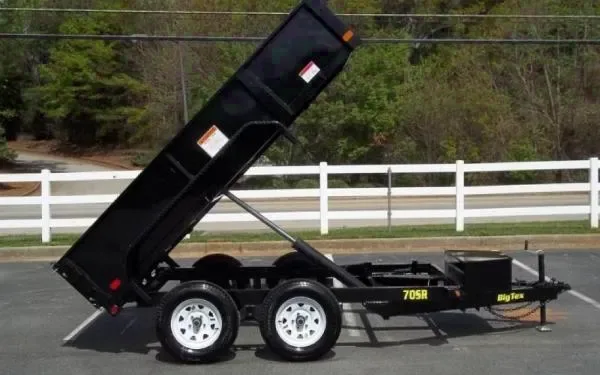 10' x 6' Tandem Axle, Single Ram Dump
