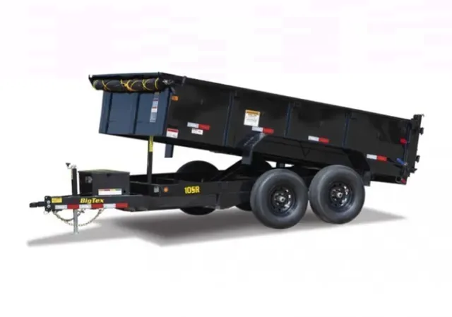 Big Tex 10SR 9,990#,TA,SR DUMP,(83 x 12) Black,7 Slide in Ramps