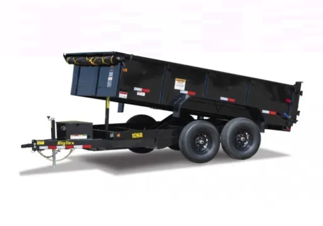 Big Tex 10SR 9,990#,TA,SR DUMP,(83 x 12) Black,7 Slide in Ramps