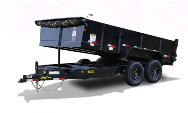Big Tex 14LX 14,000#,TA,LX DUMP,(83 x 14) 7 Ramps, Combo Gate,LED,P-DN